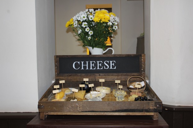 The cheese platter at The Plough Inn, a pub in the village of Longparish