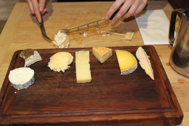 The cheese selection at The Plough Inn, a pub in the village of Longparish